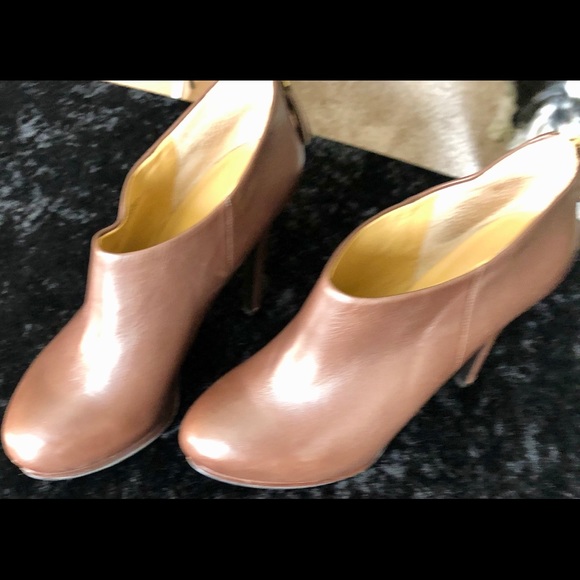 NINE WEST BROWN GENUINE LEATHER 5.5” HEELS, Sz7m - Picture 10 of 14